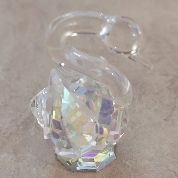 Set of 2 Crystal Miniature Swan Figurines - Picture 6 of 6